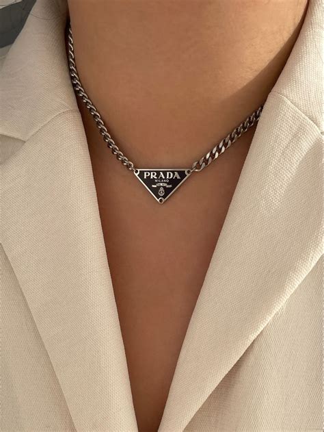 prada nexkalce|real prada necklace.